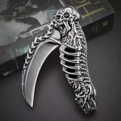 The Outdoor Vault Camping-Werkzeuge|Camping Im Freien-Faltbares taktisches Totenkopfmesser – Kompaktes EDC-Werkzeug