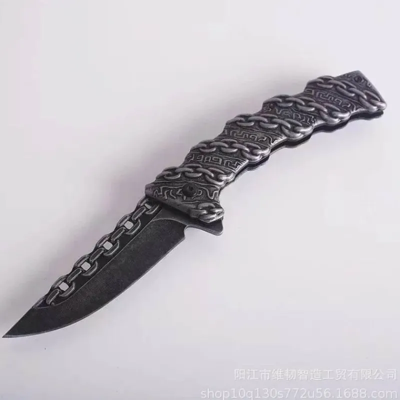 The Outdoor Vault Camping-Werkzeuge|Camping Im Freien-Faltbares taktisches Totenkopfmesser – Kompaktes EDC-Werkzeug