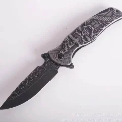 The Outdoor Vault Camping-Werkzeuge|Camping Im Freien-Faltbares taktisches Totenkopfmesser – Kompaktes EDC-Werkzeug