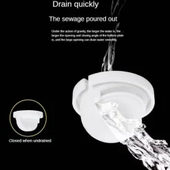 Tranquil Waters Badezimmer|Küche & Esszimmer-Faltbares Universal-Abflussrohr – einfach zu installierendes Sanitärzubehör