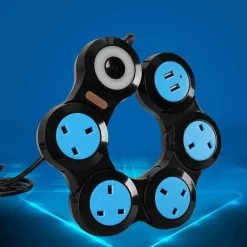 Nomad Gear Camping Im Freien|Heimwerkzeuge-Faltbares Verlängerungskabel – Ladelösung mit mehreren Steckdosen