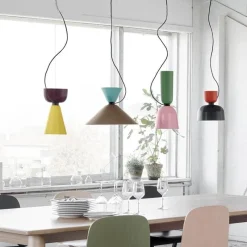 Comfort u0026 Style Beleuchtung-Farbenfrohe nordische Pendelleuchten – Moderne Deckenleuchten
