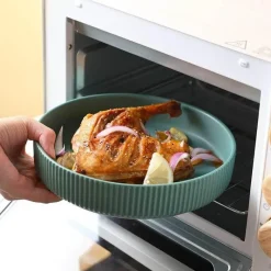 The Culinary Kit Küche & Esszimmer-Farbenfroher Essteller aus Keramik – Stilvolles Geschirr für alle Gelegenheiten