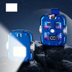 Cozy Living Camping Im Freien|Outdoor & Garten-Farbenfrohes, wiederaufladbares, flammenloses Feuerzeug – Pulslichtbogen-Design