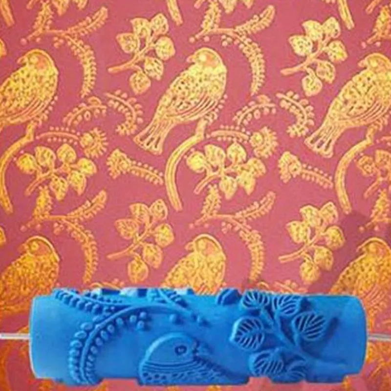 Comfort u0026 Style Gadgets Für Zuhause-Farbroller mit Paradiesvogelmuster – dekoratives Tapezierwerkzeug