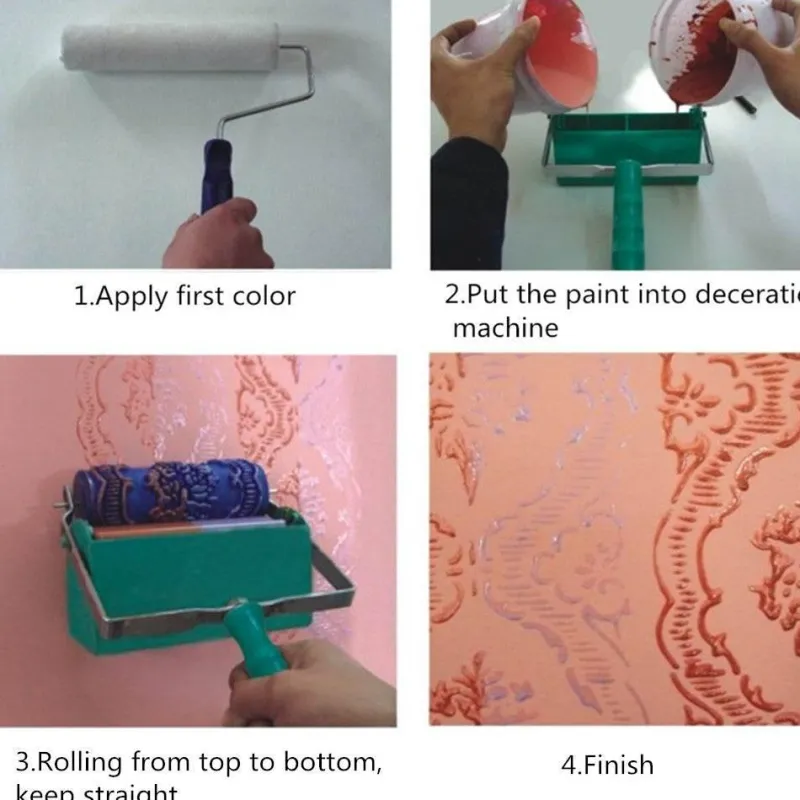 Comfort u0026 Style Gadgets Für Zuhause-Farbroller mit Paradiesvogelmuster – dekoratives Tapezierwerkzeug