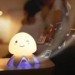 Bright Accents Beleuchtung-Farbwechselndes Quallen-LED-Nachtlicht – Ozeanlampe für Kinder