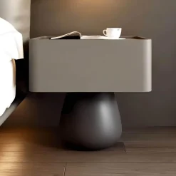 The Lounge Loft Möbel-Faustine Nachttisch - Moderner Nachttisch aus Holz