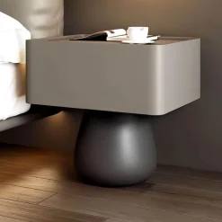 The Lounge Loft Möbel-Faustine Nachttisch - Moderner Nachttisch aus Holz