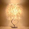 Comfort u0026 Style Beleuchtung-Feather Crystal Table Lamp - Elegant Home Lighting Decor