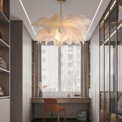 Decor Beleuchtung-Feder-Kronleuchter – Elegante Deckenleuchte