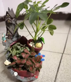 Comfort u0026 Style Wohndeko-Feengartenhaus – Kreativer Blumentopf aus Kunstharz