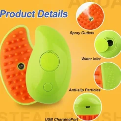 Furendo Haustierzubehör|Reinigungswerkzeuge Für Haustiere-Fellpflegekamm für Haustiere mit Sprühnebel – Erfrischungswerkzeug für Hunde und Katzen