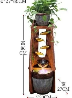 Nomad Gear Camping Im Freien|Outdoor-Artikel-Feng Shui-Wasserbrunnen – Glücksbringer-Dekoration aus Blattgold