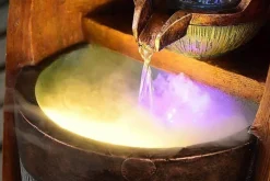 Nomad Gear Camping Im Freien|Outdoor-Artikel-Feng Shui-Wasserbrunnen – Glücksbringer-Dekoration aus Blattgold