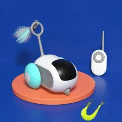 TailTrend Haustierspielzeug-Ferngesteuertes Katzenspielzeug, das der Schwerkraft trotzt – Spannender Spielspaß für Haustiere