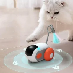 TailTrend Haustierspielzeug-Ferngesteuertes Katzenspielzeug, das der Schwerkraft trotzt – Spannender Spielspaß für Haustiere