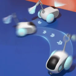 TailTrend Haustierspielzeug-Ferngesteuertes Katzenspielzeug, das der Schwerkraft trotzt – Spannender Spielspaß für Haustiere