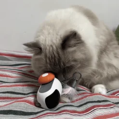 TailTrend Haustierspielzeug-Ferngesteuertes Katzenspielzeug, das der Schwerkraft trotzt – Spannender Spielspaß für Haustiere