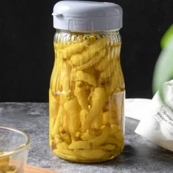 Space Savvy Küche & Esszimmer-Feuchtigkeitsbeständige Einmachgläser – Luftdichte Glasbehälter zum Einlegen