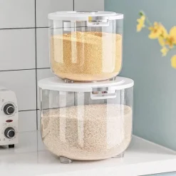 Space Savvy Küche & Esszimmer-Feuchtigkeitsbeständige Getreideaufbewahrungsbox - Luftdichter Behälter