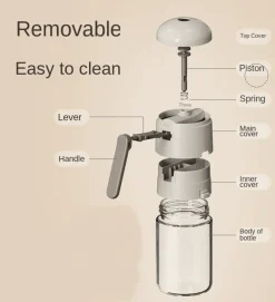 The Culinary Kit Küche & Esszimmer-Feuchtigkeitsbeständige Gewürzspenderflasche - Kreativer Gewürzbehälter