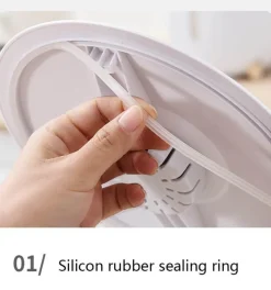 Space Savvy Küche & Esszimmer-Feuchtigkeitsbeständiger großer Reisaufbewahrungsbehälter – luftdichte Lösung zur Aufbewahrung von Lebensmitteln