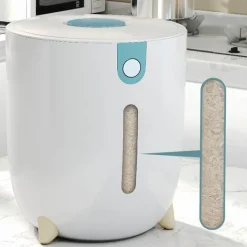 Space Savvy Küche & Esszimmer-Feuchtigkeitsbeständiger großer Reisaufbewahrungsbehälter – luftdichte Lösung zur Aufbewahrung von Lebensmitteln