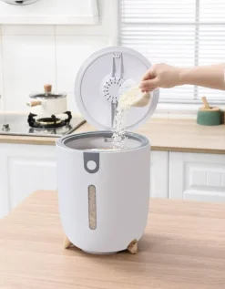 Space Savvy Küche & Esszimmer-Feuchtigkeitsbeständiger großer Reisaufbewahrungsbehälter – luftdichte Lösung zur Aufbewahrung von Lebensmitteln