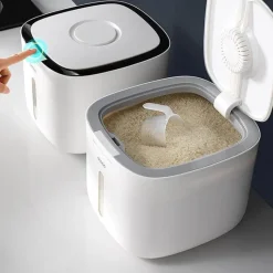 Space Savvy Küche & Esszimmer-Feuchtigkeitsbeständiger Reisaufbewahrungsbehälter - Versiegelte Getreideaufbewahrungsbox