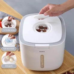 Space Savvy Küche & Esszimmer-Feuchtigkeitsbeständiger Reisaufbewahrungsbehälter - Versiegelte Getreideaufbewahrungsbox