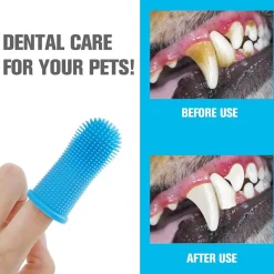 Decor Haustierzubehör|Reinigungswerkzeuge Für Haustiere-Fingerzahnbürste für Haustiere – Zahnpflegewerkzeug für Hunde und Katzen