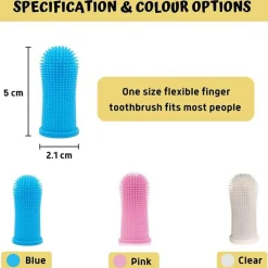 Decor Haustierzubehör|Reinigungswerkzeuge Für Haustiere-Fingerzahnbürste für Haustiere – Zahnpflegewerkzeug für Hunde und Katzen