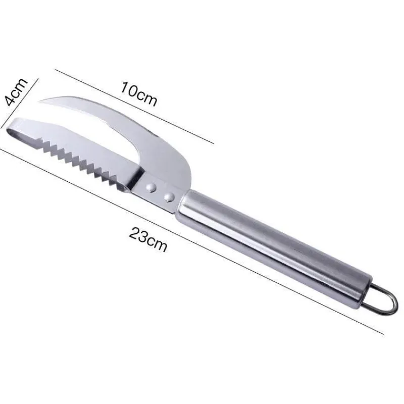 Tom Küche & Esszimmer-Fischschuppenschaber aus Edelstahl – Meeresfrüchte-Schälwerkzeug