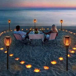 Nomad Gear Camping Im Freien|Beleuchtung-Flackernde Flamme LED-Außenleuchten - Gartendeko