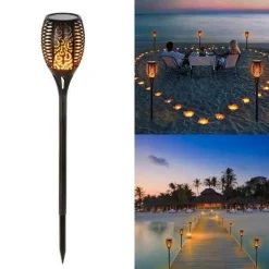 Nomad Gear Camping Im Freien|Beleuchtung-Flackernde Flamme LED-Außenleuchten - Gartendeko