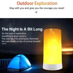 Comfort u0026 Style Beleuchtung-Flameless Gravity USB Night Lamp - Modern LED Lighting