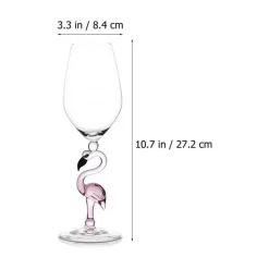 Deco Küche & Esszimmer-Flamingo-Weinglas – Tropisches Trinkgeschirr
