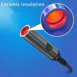 Trail Tech Camping-Werkzeuge|Outdoor-Gadgets-Flammenloses Feuerzeug mit Sicherheitsschalter und USB-Aufladung – winddichtes Design