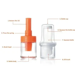 The Culinary Kit Küche & Esszimmer-Flaschenbürste aus Silikon – Vielseitiges Reinigungswerkzeug für Behälter