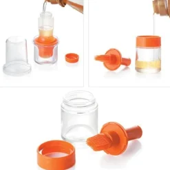 The Culinary Kit Küche & Esszimmer-Flaschenbürste aus Silikon – Vielseitiges Reinigungswerkzeug für Behälter