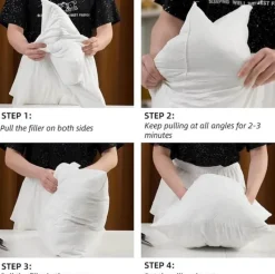 Pillow Haven Bettzeug-Flauschige Dekokisseneinsätze – weiche Kissenpolster 30 x 50 cm, 45 x 45 cm, 50 x 50 cm