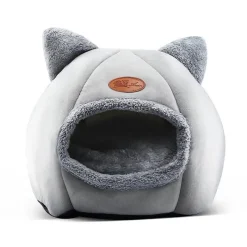 Comfort u0026 Style Haustierzubehör|Haustierbetten-Flauschiges Katzenbett – Gemütlicher Höhlenstil für den Innenbereich