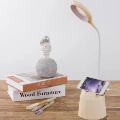 Comfort u0026 Style Beleuchtung-Flexible LED Desk Lamp - Touch-Control Phone Holder Light