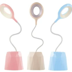 Comfort u0026 Style Beleuchtung-Flexible LED Desk Lamp - Touch-Control Phone Holder Light