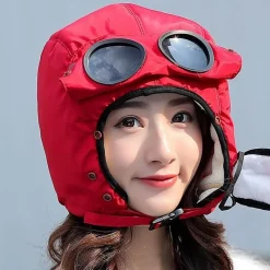 Wilderness Haven Fahrräder & Verkehr|Outdoor-Artikel-Fliegerbrillenhut - Vollständig abgeschirmte Fliegermütze