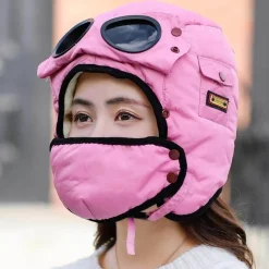 Wilderness Haven Fahrräder & Verkehr|Outdoor-Artikel-Fliegerbrillenhut - Vollständig abgeschirmte Fliegermütze