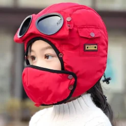 Wilderness Haven Fahrräder & Verkehr|Outdoor-Artikel-Fliegerbrillenhut - Vollständig abgeschirmte Fliegermütze