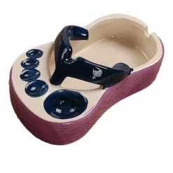 Timeless Touch Küche & Esszimmer-Flip-Flop-Servierschüssel aus Keramik – lustiges Strandparty-Geschirr