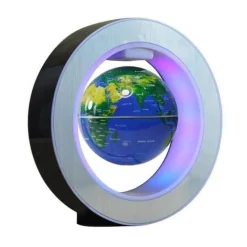 Comfort u0026 Style Beleuchtung-Floating Globe Lamp - Magnetic Levitation LED World Map Decor